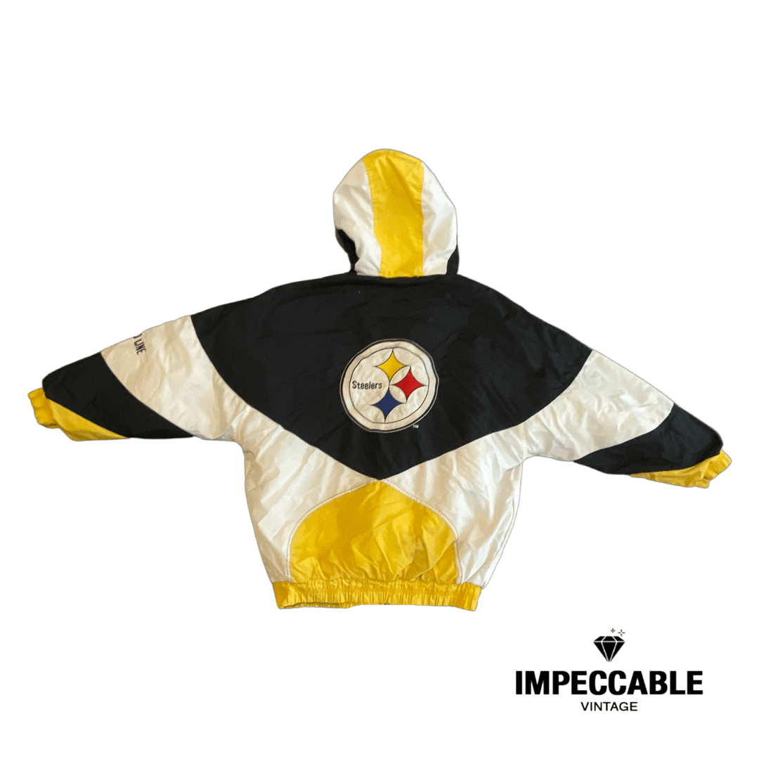 Vintage Pittsburgh Steelers pro line NFL zip up jacket. 90s